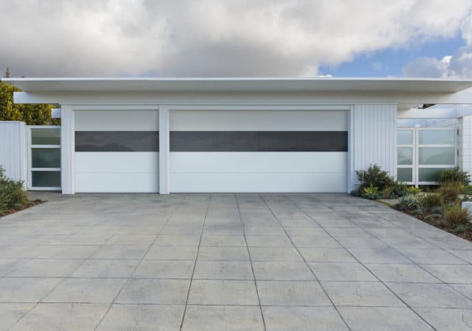 Modern Garage Doors For Gta, Flush Panel Garage Door White