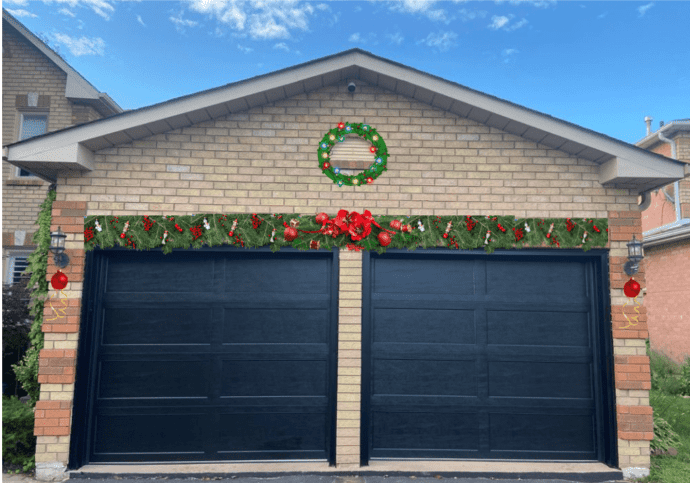 decorate your garage door for Christmas