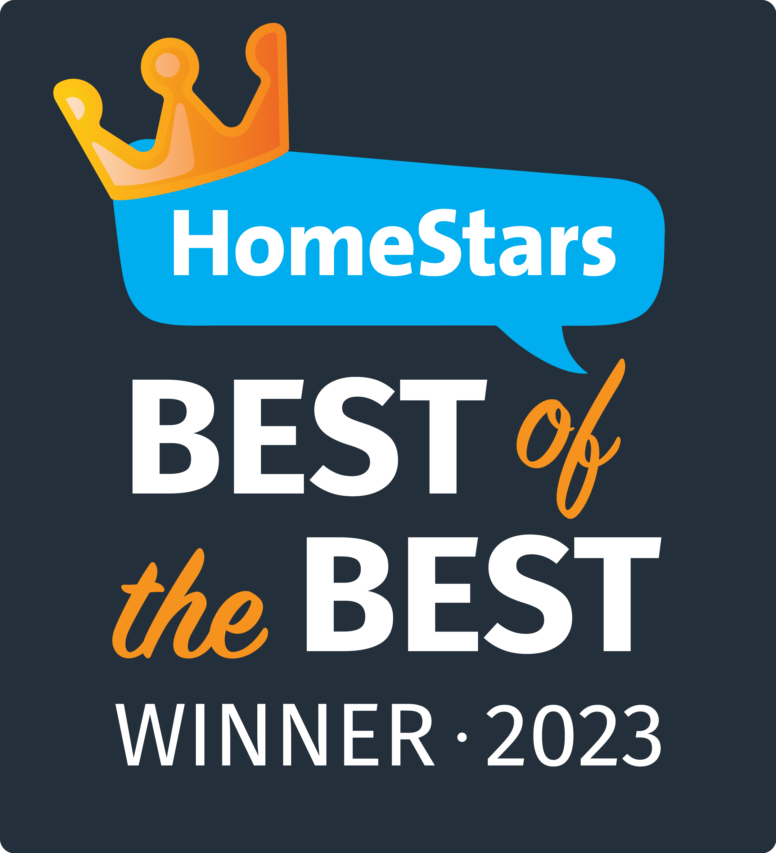 HomeStars Best of the Best Winner 2023