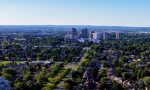 Panoramic view of the Ajax, Ontario skyline highlighting the local service area for garage door installations.