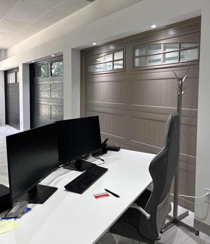 Interior of Dodds Garage Doors office