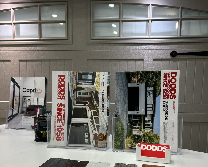 Garage door color samples and design brochures from Dodds Garage Doors for Ontario homeowners.