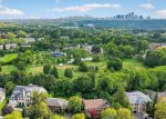 Aerial view of North York residential neighborhoods and skyline, served by Dodds Garage Doors.