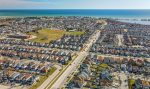 Aerial view of a residential neighborhood in Whitby, Ontario, where Dodds provides expert garage door services.