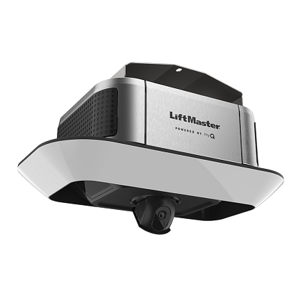 Premium LiftMaster 4690L garage door opener with 360-degree LED lighting and a hideaway security camera.
