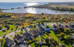 Suburban neighborhood near the Oshawa waterfront showcasing homes ideal for garage door upgrades.