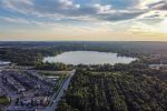 Scenic aerial view of Lake Wilcox in Richmond Hill, part of the Dodds Garage Doors Southern Ontario service area.