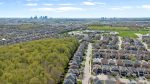 Aerial view of a residential neighborhood in Vaughan where Dodds provides expert garage door replacement and repair services.